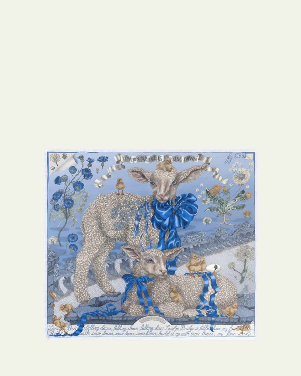 London Bridge Is Falling Down Silk Scarf